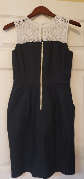 Lace with Denim Denim Dress - Picture 2 of 2